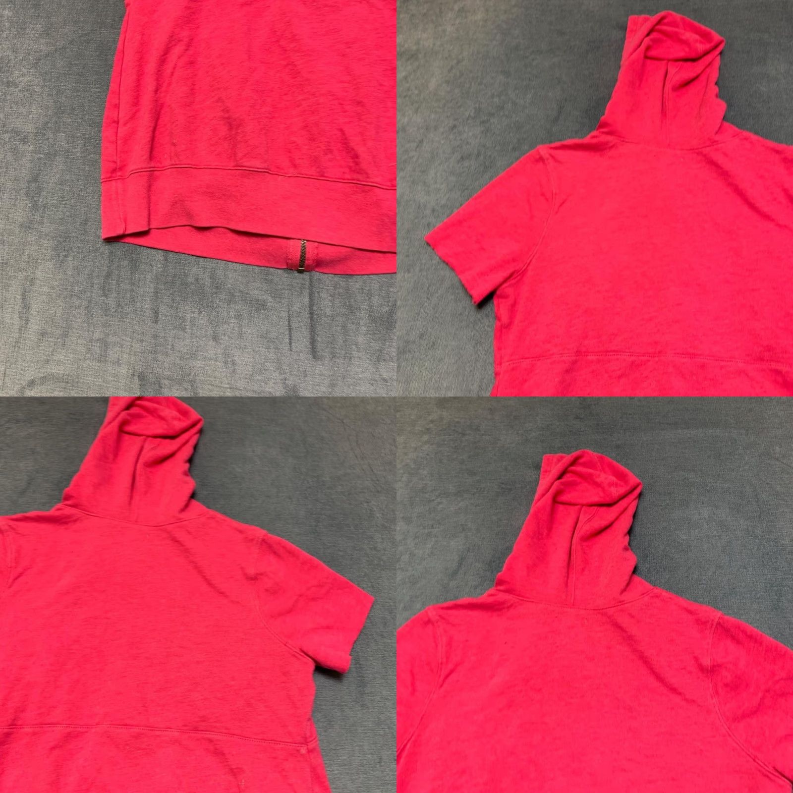 Old Navy Old Navy Maternity Hoodie Womens L Pink Cotton Short Sleeve Full Zip Sweatshirt Size L / US 10 / IT 46 - 9 Thumbnail