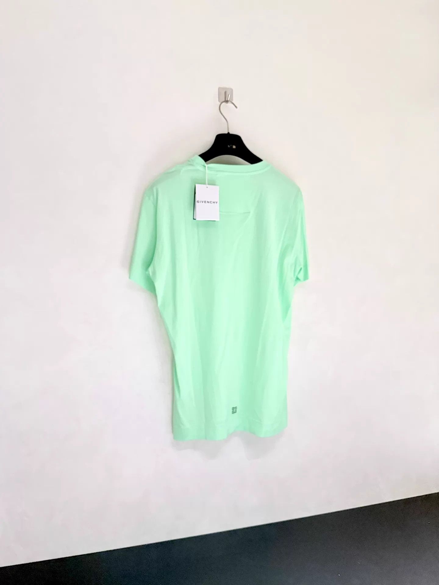 Givenchy Givenchy 23SS Mint Green Logo Short Sleeve Tee M Size US M / EU 48-50 / 2 - 2 Thumbnail