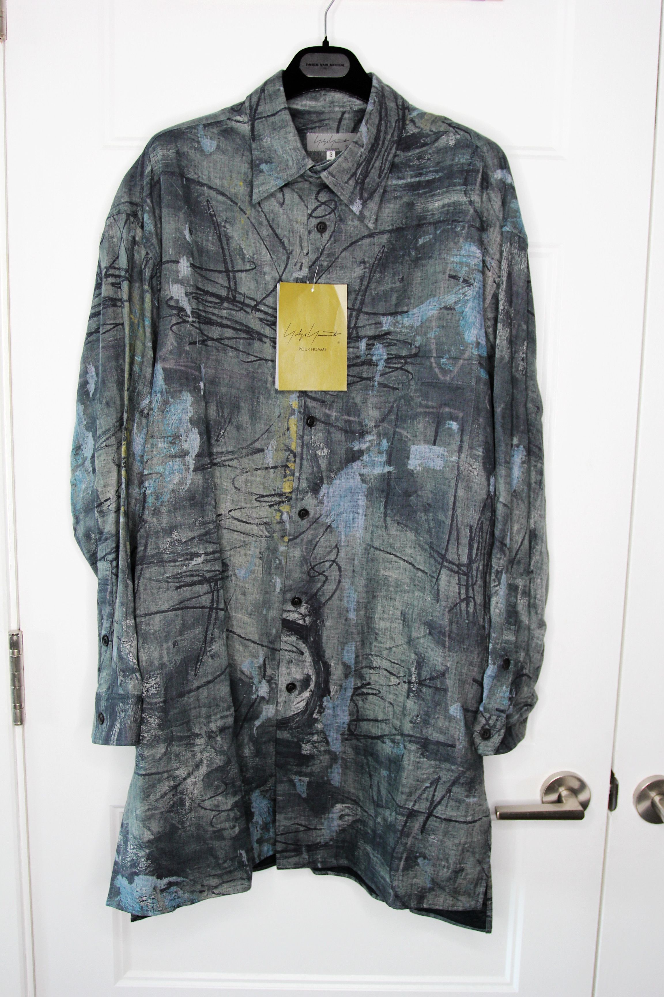 Yohji Yamamoto BNWT SS23 YOHJI YAMAMOTO POUR HOMME YYPH ASAKURA SHIRT 3 Size US L / EU 52-54 / 3 - 2 Thumbnail