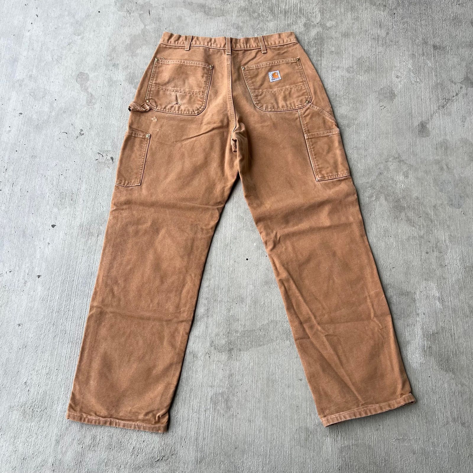 Carhartt × Vintage Carhartt brown double knee work wear carpenter pants Size US 31 - 5 Thumbnail