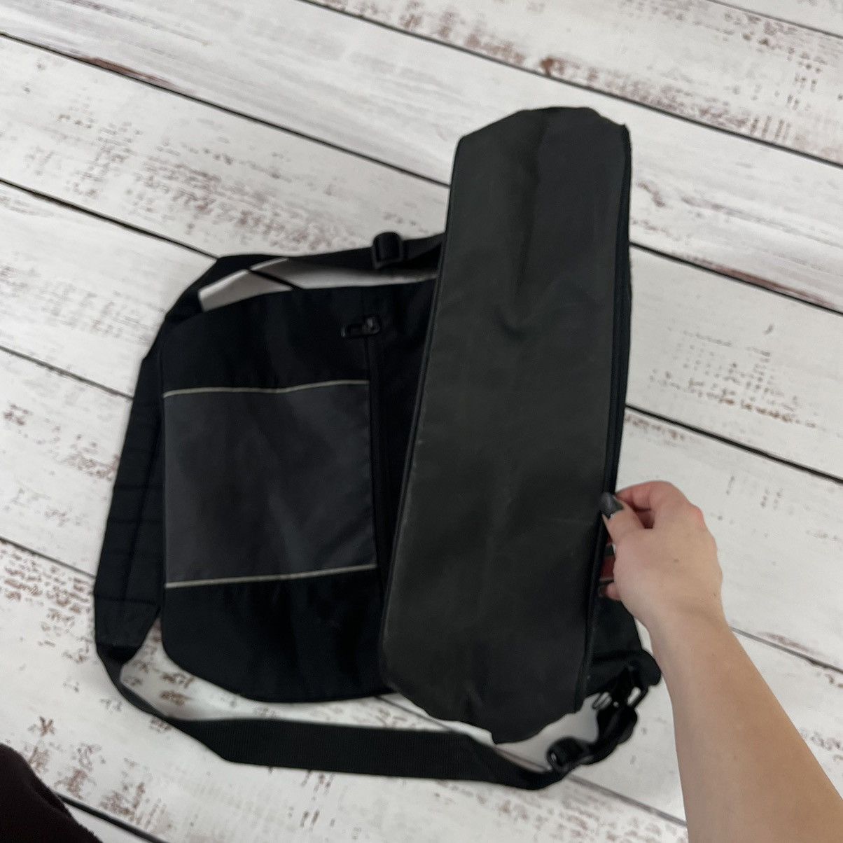 Nike × Vintage Nike Vintage Crossbody Cordura Bag Messenger Size ONE SIZE - 3 Thumbnail