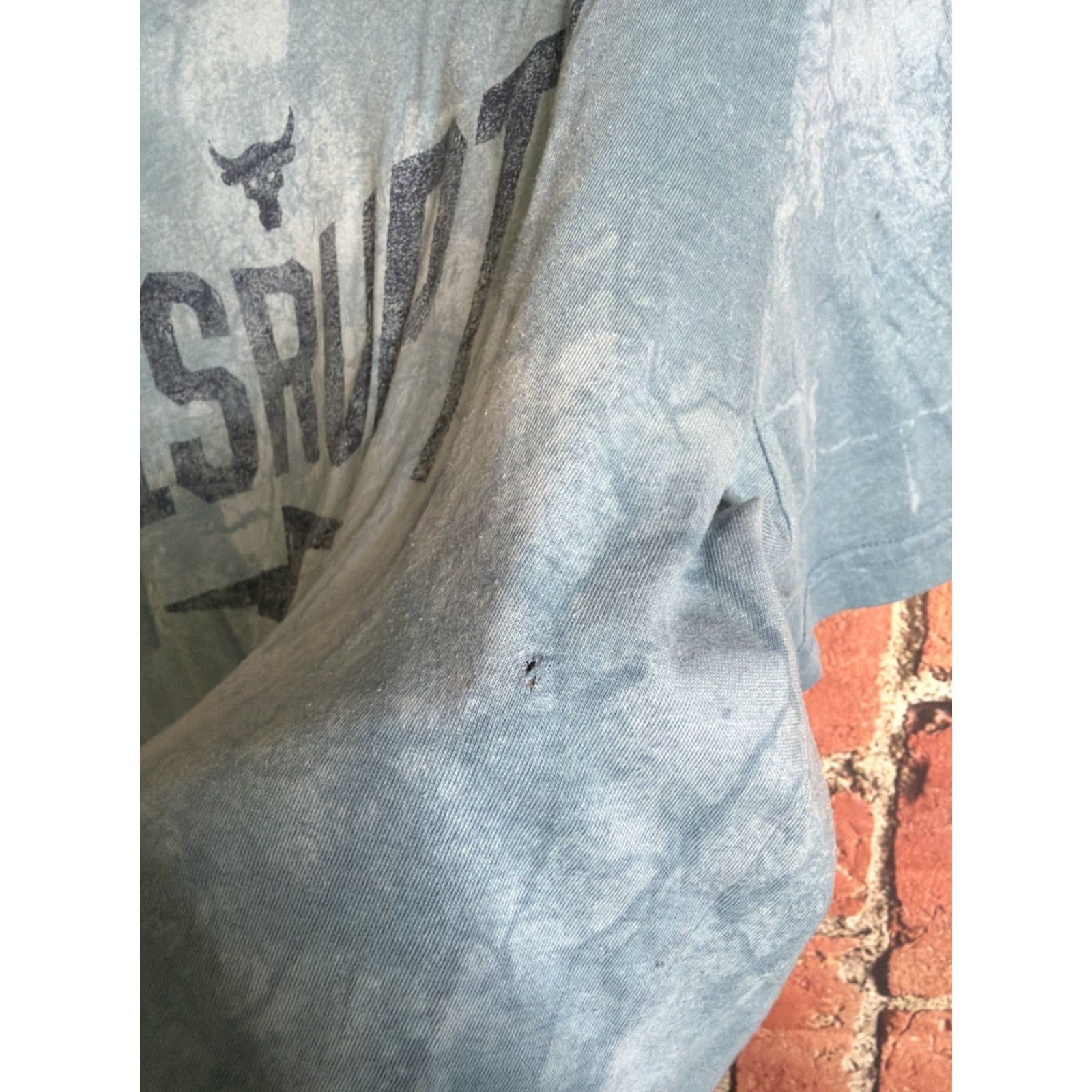Under Armour VINTAGE Under Armour Project Rock Disrupt T Shirt Men’s M Blue Short Sleeve Crew Neck Logo Embroidered Quotes Rock WWE 90s? Size US M / EU 48-50 / 2 - 5 Thumbnail