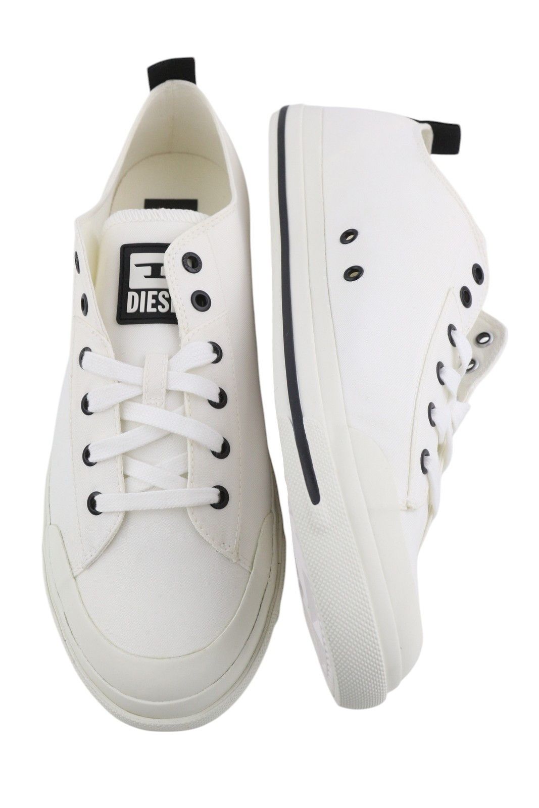 Diesel S-ASTICO LOW CUT EU46 White Lace Almond Toe Sneakers 40829 Size US 13 / EU 46 - 6 Thumbnail