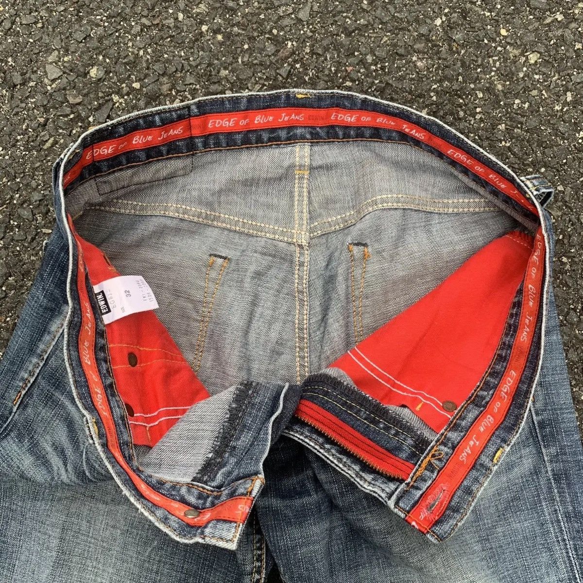 Pro Edge Vintage Edwin 512 Jeans 34x31 Mini Flare Denim Bootcut Pants Size US 34 / EU 50 - 10 Thumbnail