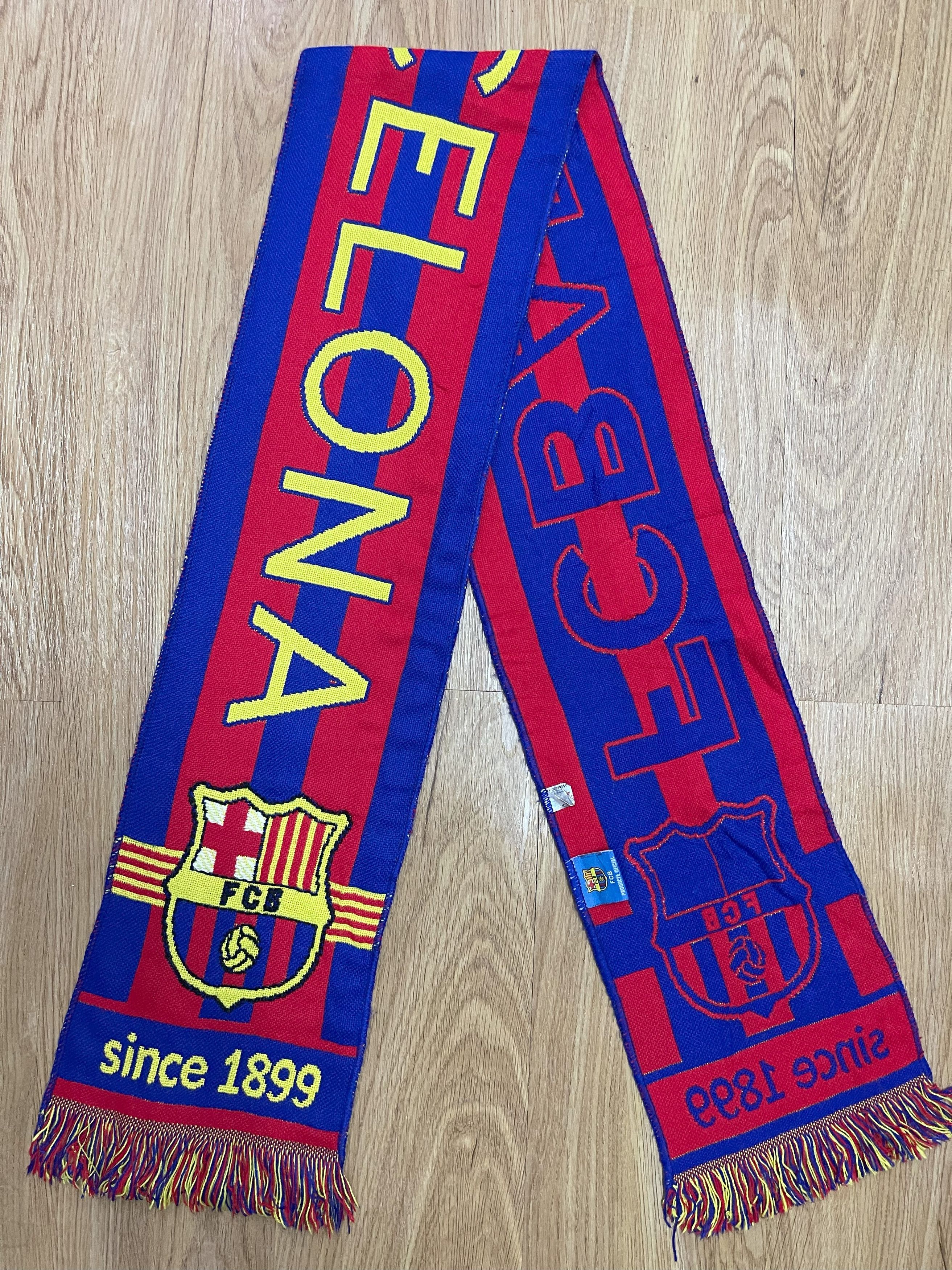 Vintage Vintage Barcelona FC Scarf / Muffler - 6063 Size ONE SIZE - 4 Thumbnail