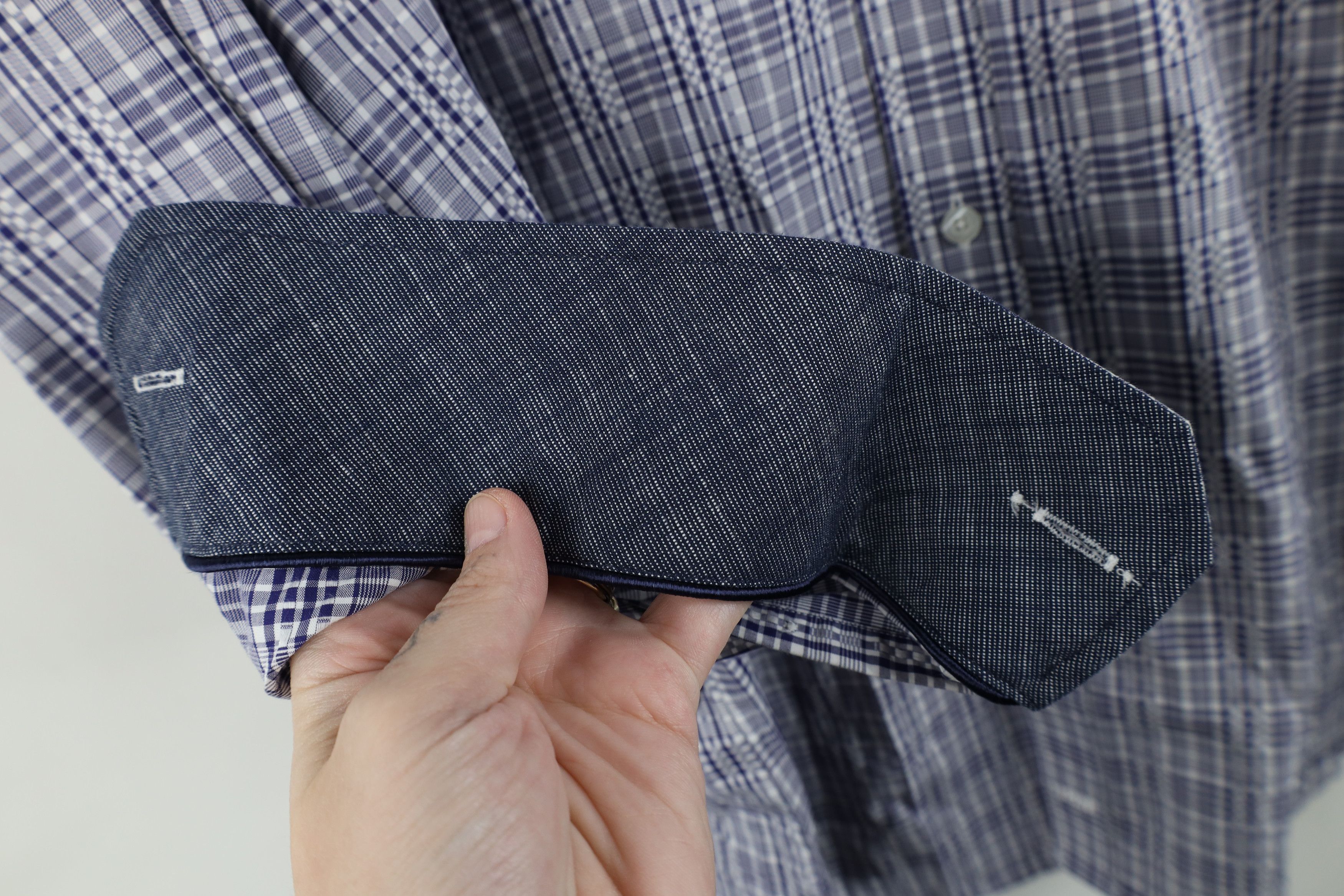 Johnston & Murphy Johnston & Murphy Fit Checkered Knit Collared Button Shirt Size US L / EU 52-54 / 3 - 6 Thumbnail
