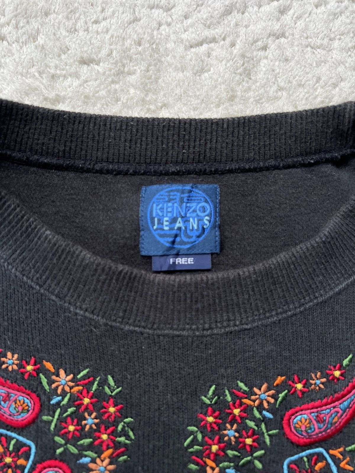 Kenzo × Vintage Vintage Kenzo Sweatshirt flower butterfly’s embroidery Size US M / EU 48-50 / 2 - 4 Thumbnail