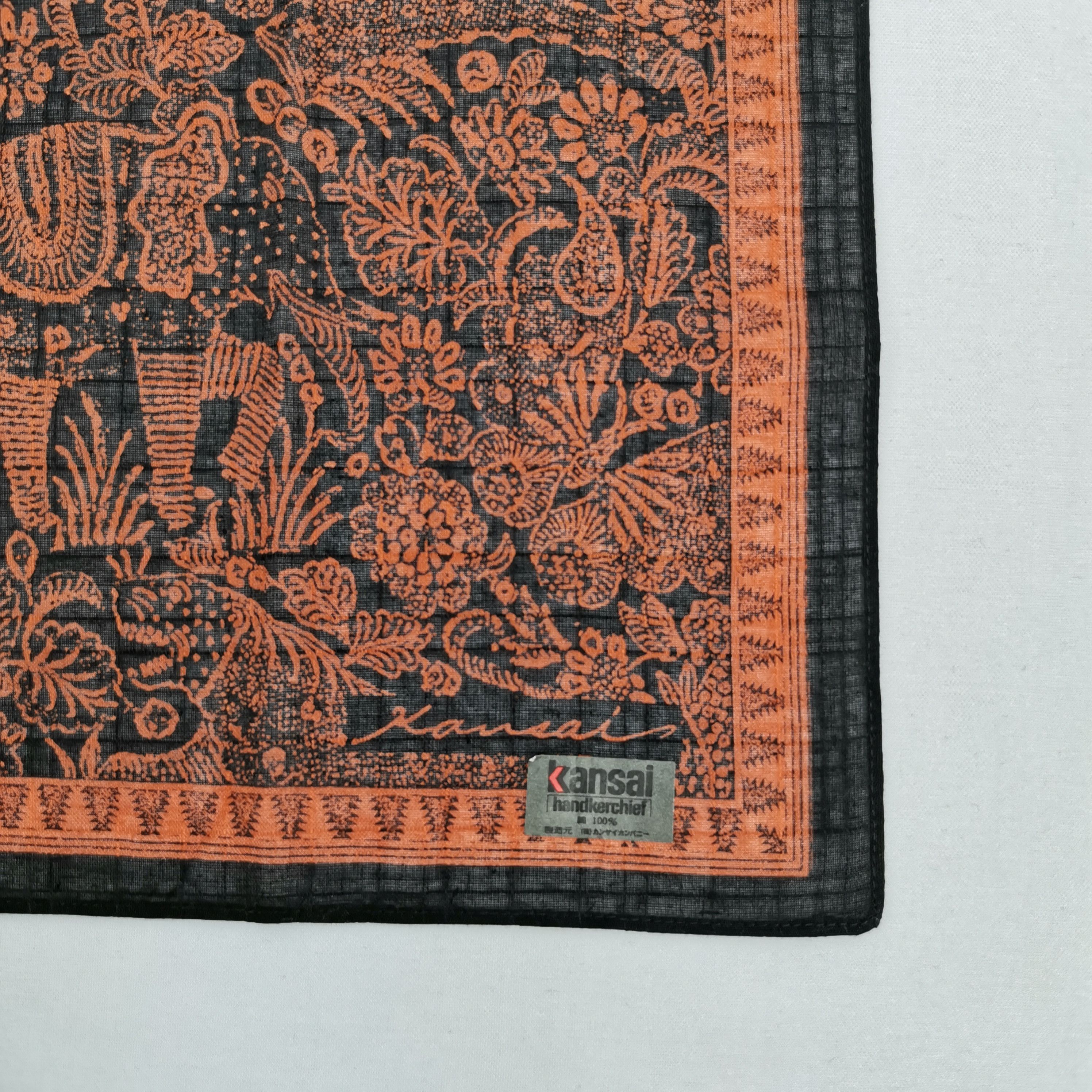 Kansai Yamamoto NWT Vintage Kansai Handkerchief Neckerchief Japanese Bandana Size ONE SIZE - 3 Thumbnail