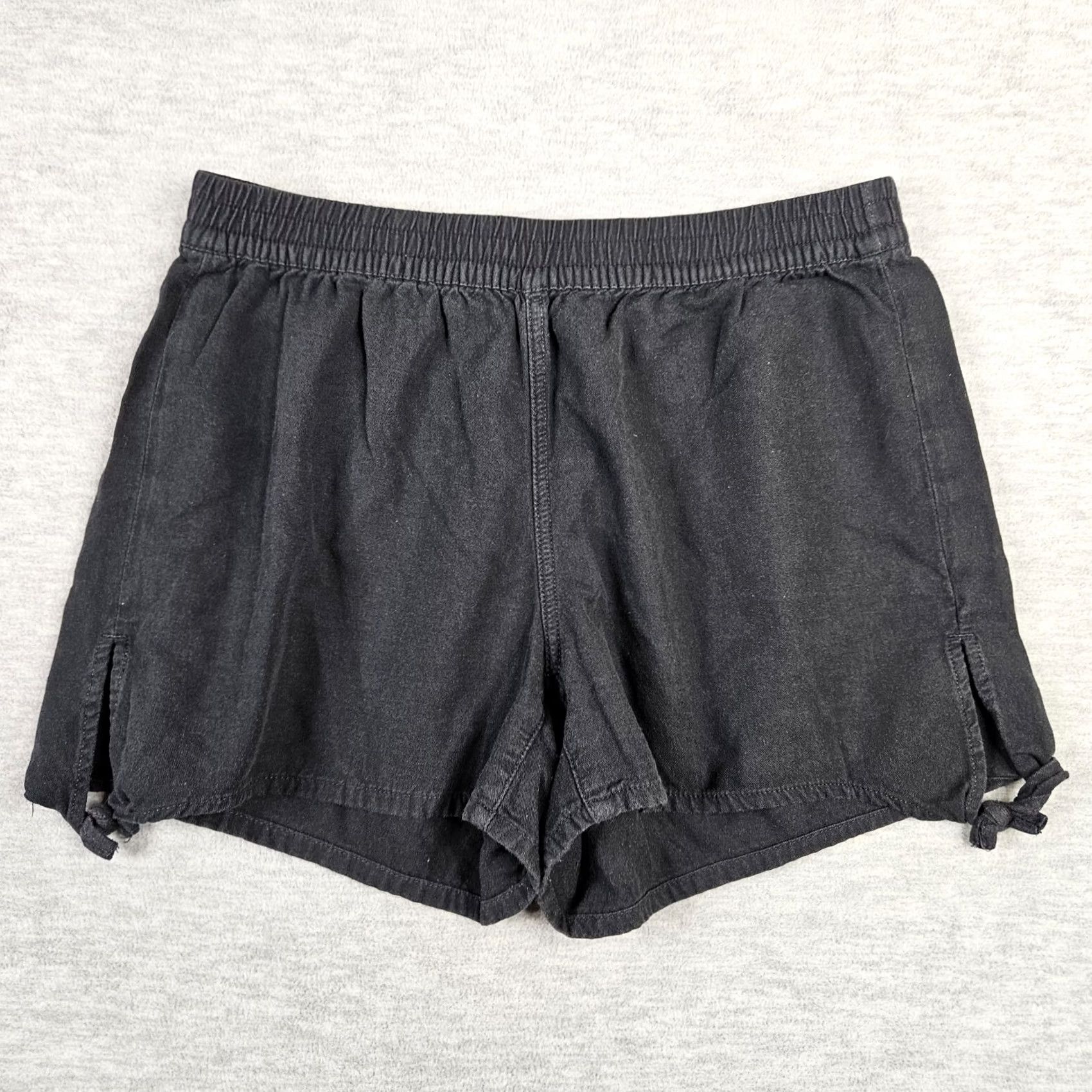 Madewell Madewell Black Elastic Waist Casual Women's Shorts S Cotton, Viscose 5-Pocket Chino** Size 28" / US 6 / IT 42 - 2 Thumbnail