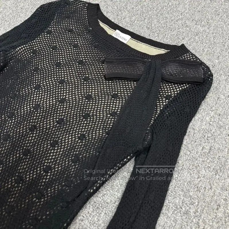 Valentino Valentino Black Cotton Women's Sweatshirt Size S . Size S / US 4 / IT 40 - 3 Thumbnail