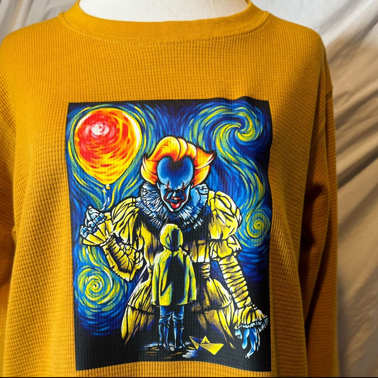 Other Pennywise X Van Gogh, Custom, Unisex Long Sleeve Thermal Size US M / EU 48-50 / 2 - 4 Thumbnail