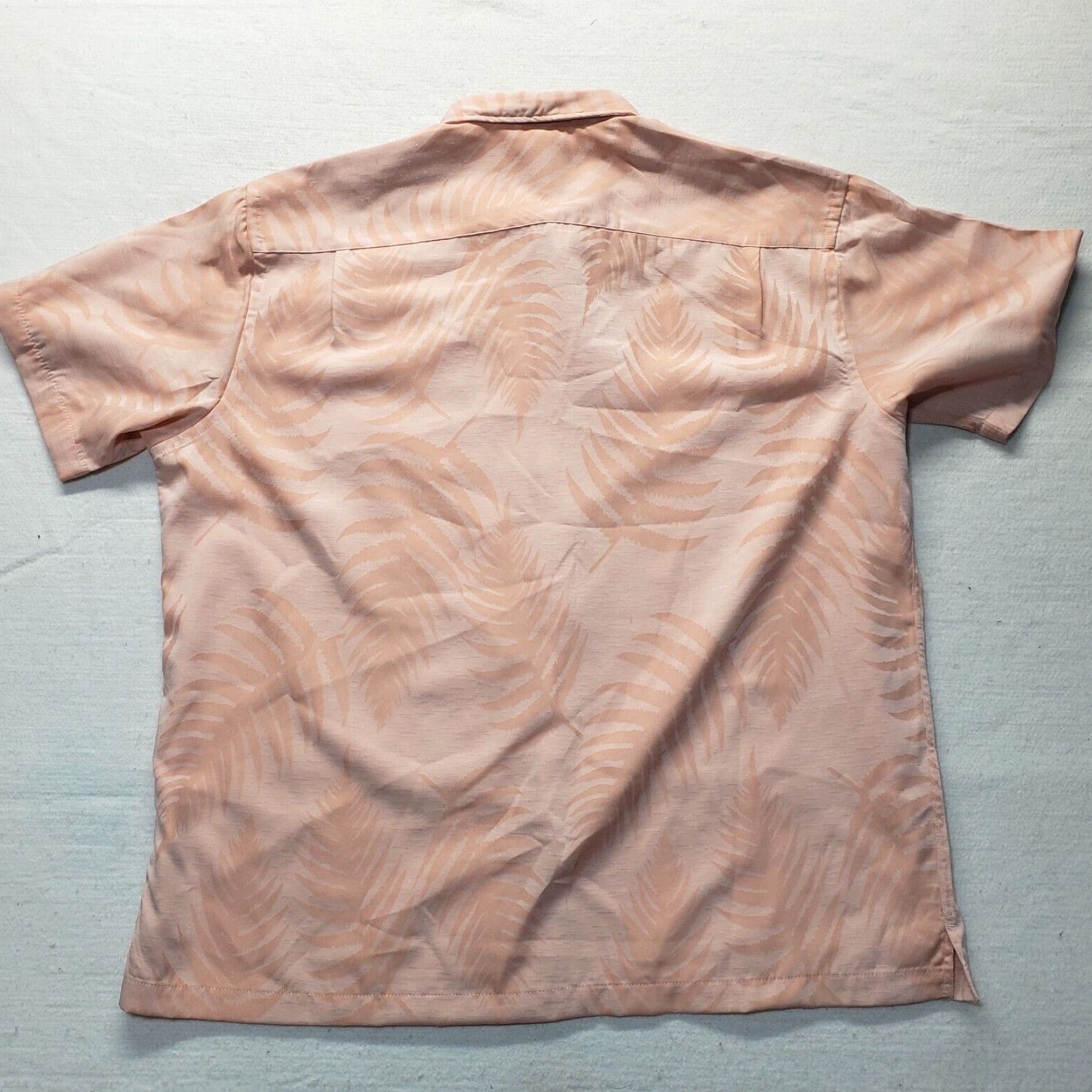 Van Heusen Van Heusen Shirt Men 2XL Pink Hawaiian Button-Up Short Sleeve Collared 18 18.5 Adult Regular Size US XXL / EU 58 / 5 - 7 Thumbnail