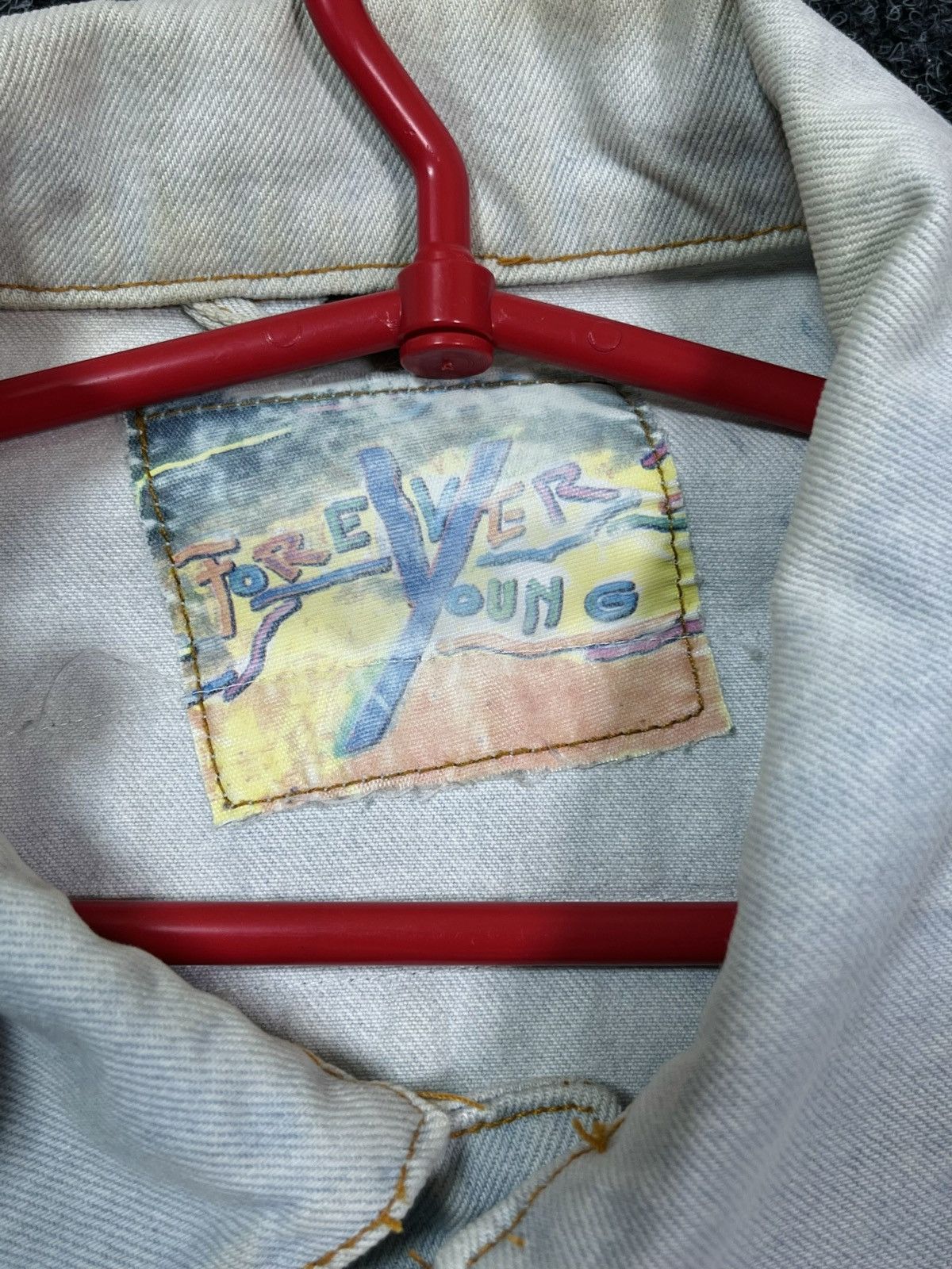 Vintage Vintage Bayern Munich Fan Denim Custom Patch Jacket Size US L / EU 52-54 / 3 - 9 Thumbnail