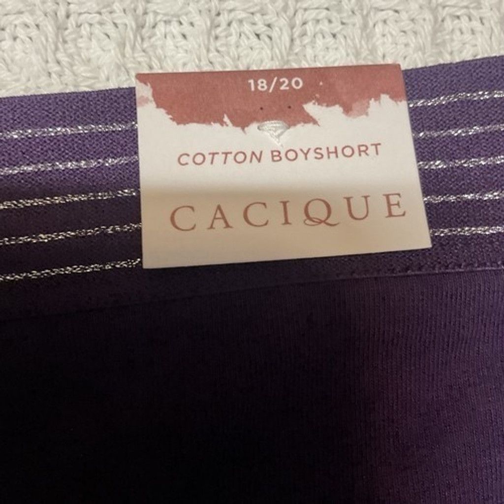 Other NWT Cacique Boyshorts Two Pair Panty Women 18/20 & 22/24 Size ONE SIZE - 8 Thumbnail