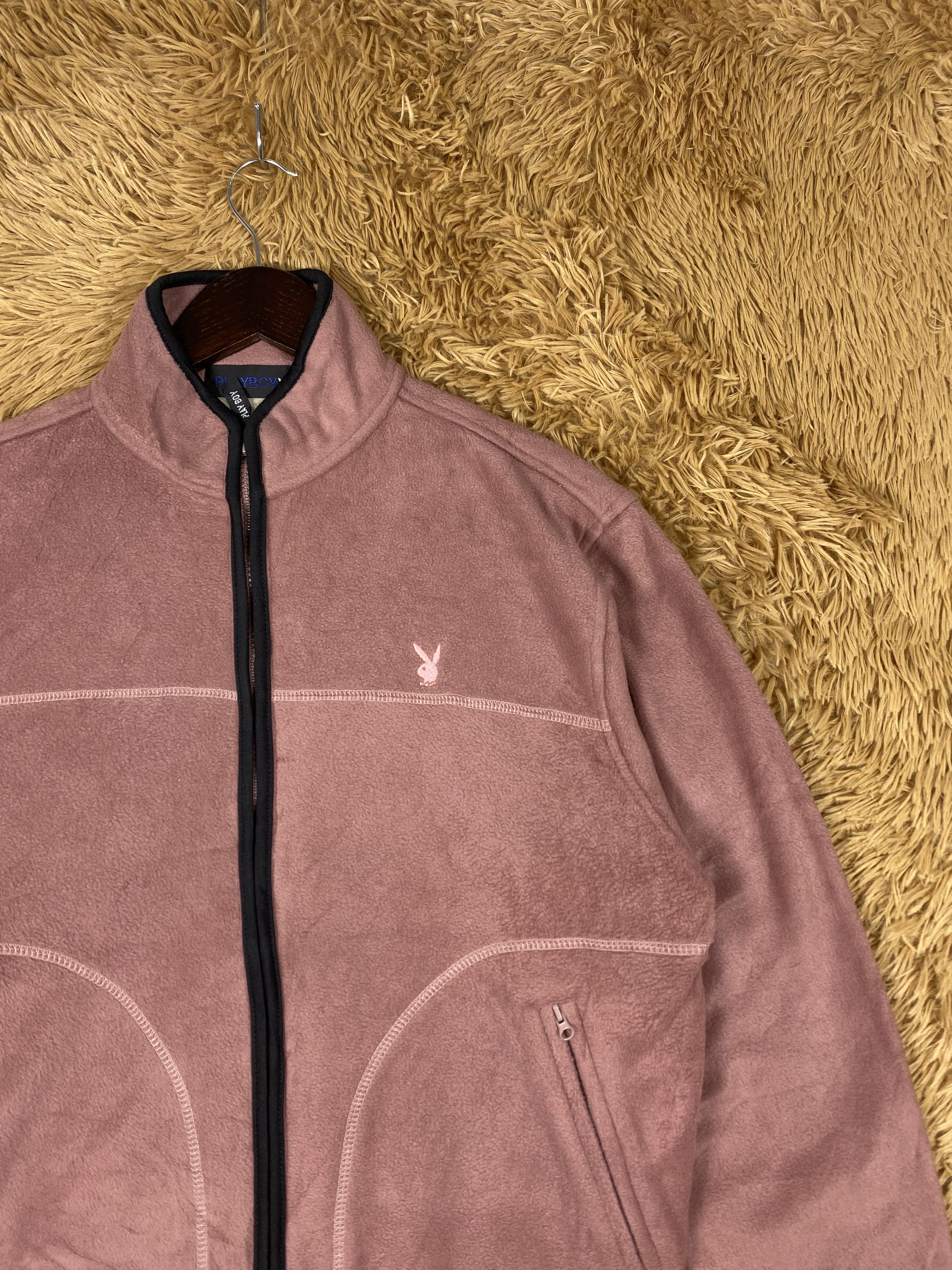 Playboy Vintage Playboy Fleece Jacket DJ1079 Size US L / EU 52-54 / 3 - 3 Thumbnail