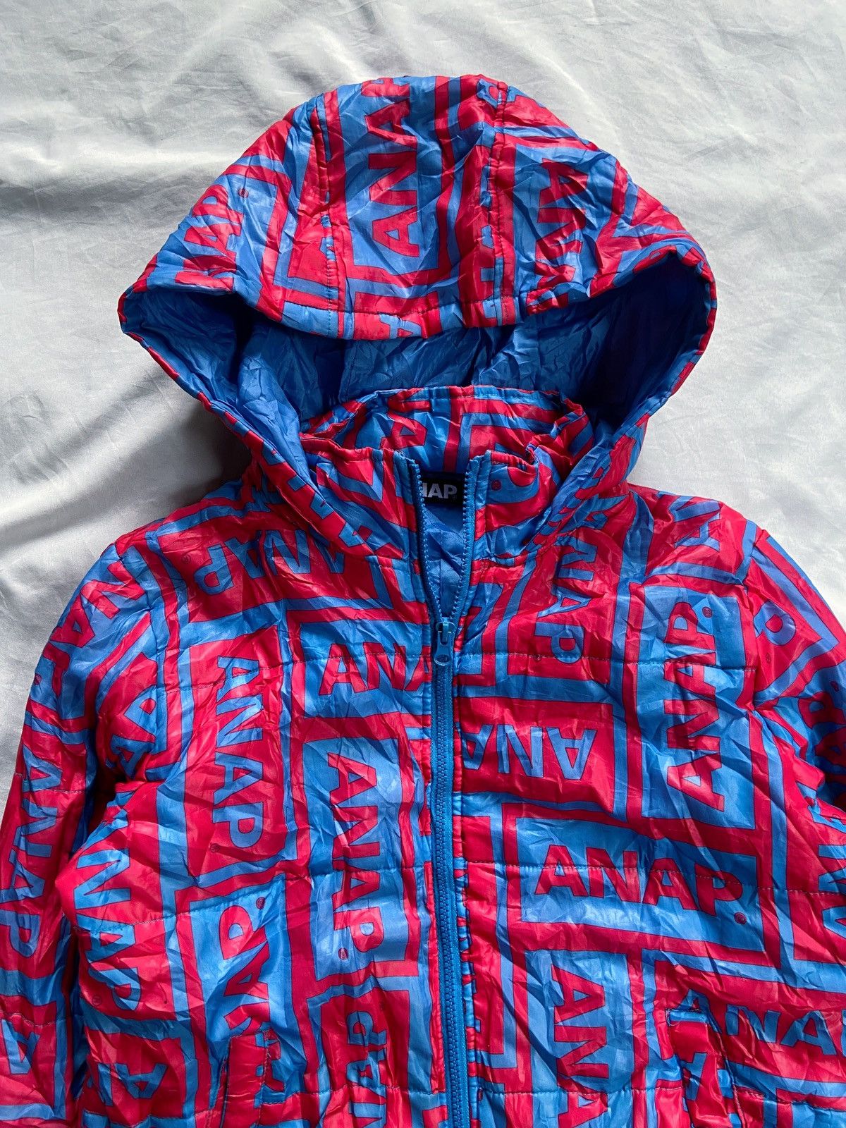 Japanese Brand ANAP MONOGRAM ZIP JACKET Size US S / EU 44-46 / 1 - 3 Thumbnail