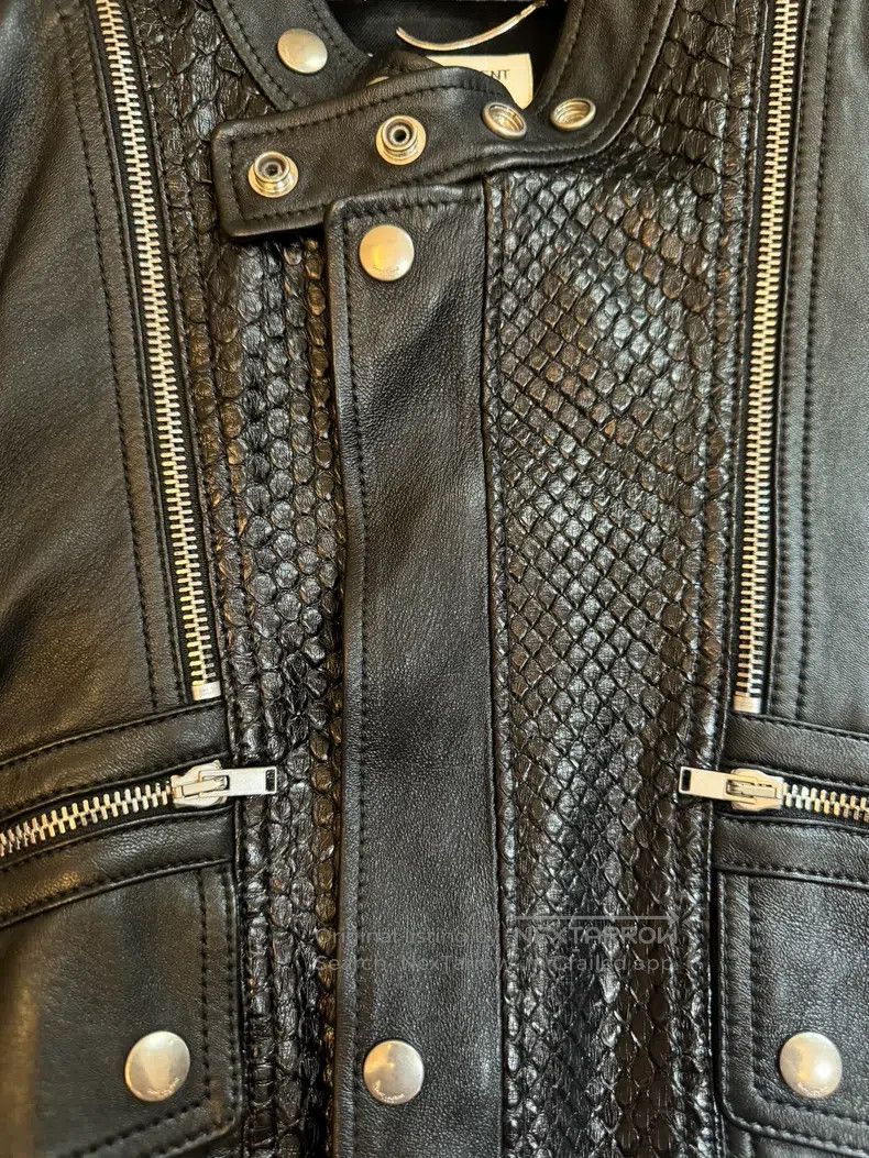 Saint Laurent Paris Saint Laurent Paris Snake Leather Jacket Leather Jacket Mo Size US M / EU 48-50 / 2 - 5 Thumbnail