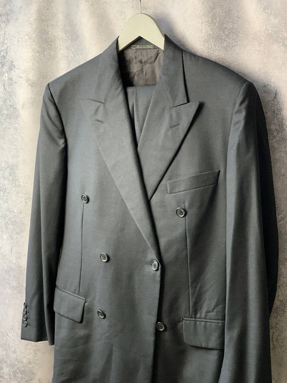 Corneliani CORNELIANI Black 120'S Wool Modern Italian Suit Blazer Size 50R - 4 Thumbnail