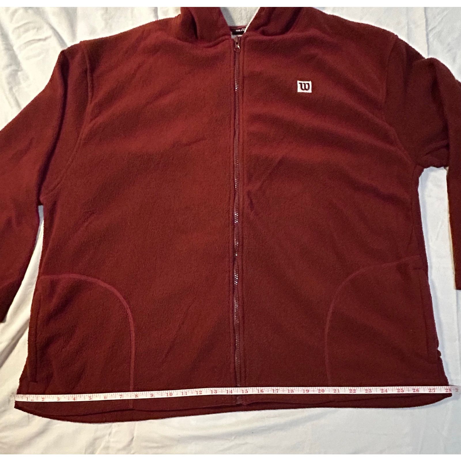 Other Wilson XXL Full-Zip Fleece Hoodie - Warm Classic Style Size US XXL / EU 58 / 5 - 6 Thumbnail