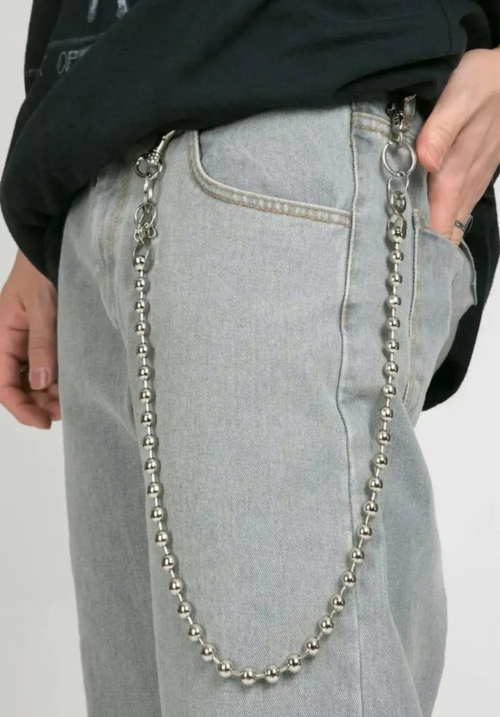 Jewelry Ball Wallet Pocket Chain Size ONE SIZE - 3 Thumbnail