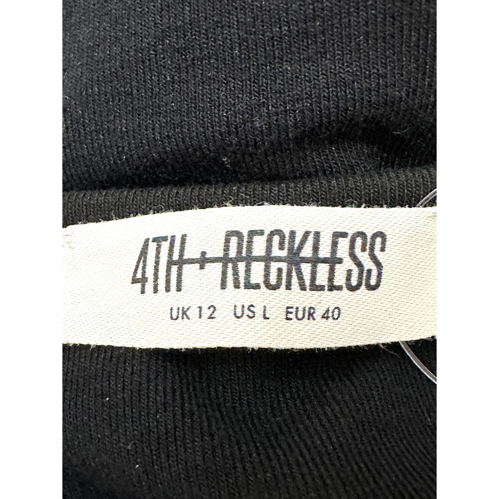 Other 4th & Reckless Annoushka Tank Top Ruched Side Black W L NWOT Size L / US 10 / IT 46 - 10 Thumbnail