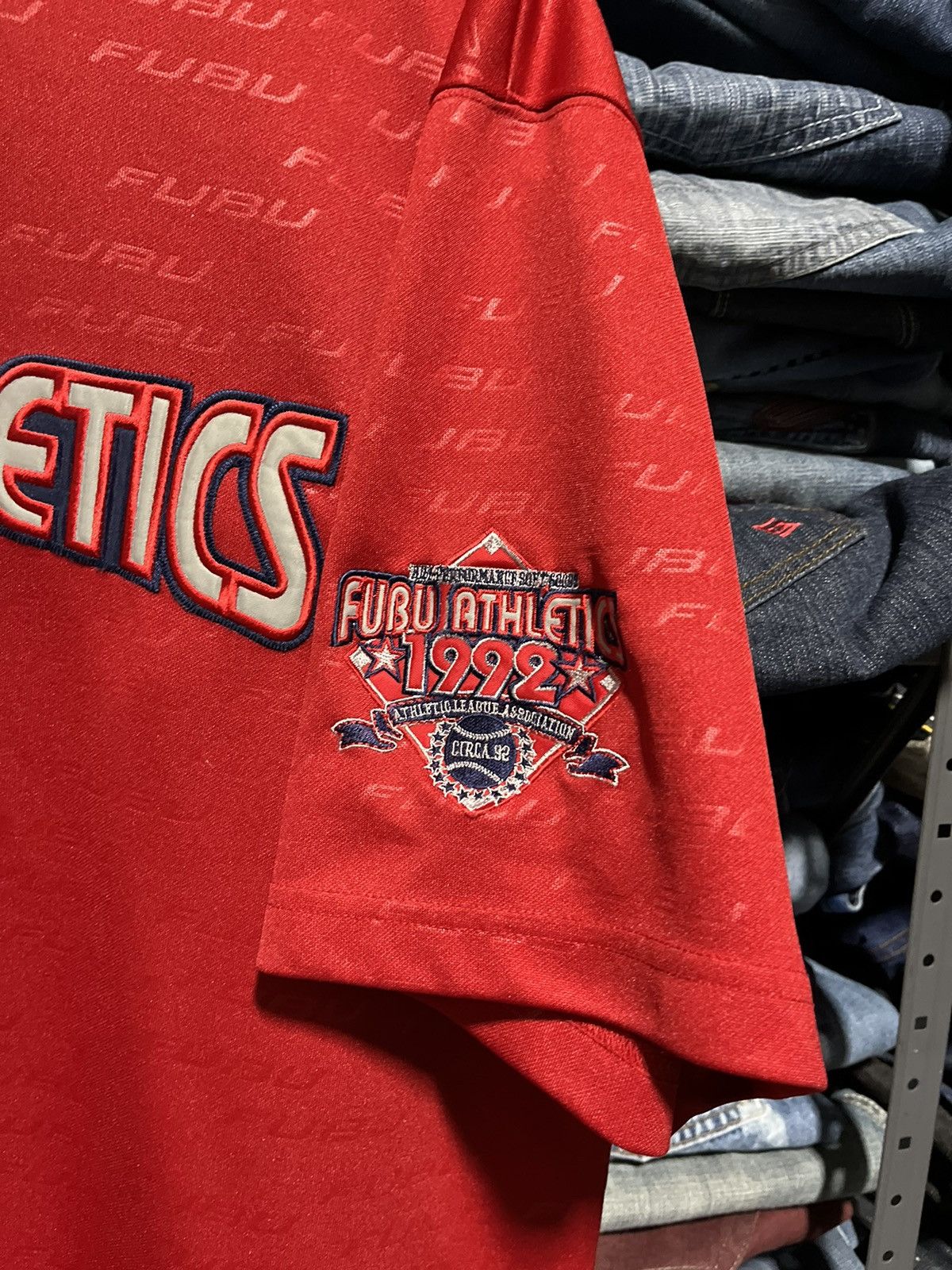 Fubu × JNCO × Vintage Crazy Vintage Y2K FUBU Jersey Hip-Hop Skater Rap Unique Size US XL / EU 56 / 4 - 5 Thumbnail