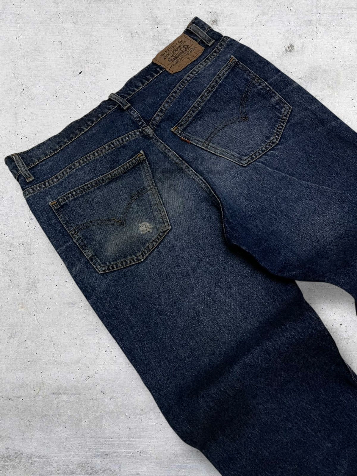 Levi's Vintage Clothing VINTAGE LEVIS 605 ORANGE TAB 1990S DESIGNER DISTRESSED DENIM Size US 34 / EU 50 - 15 Thumbnail