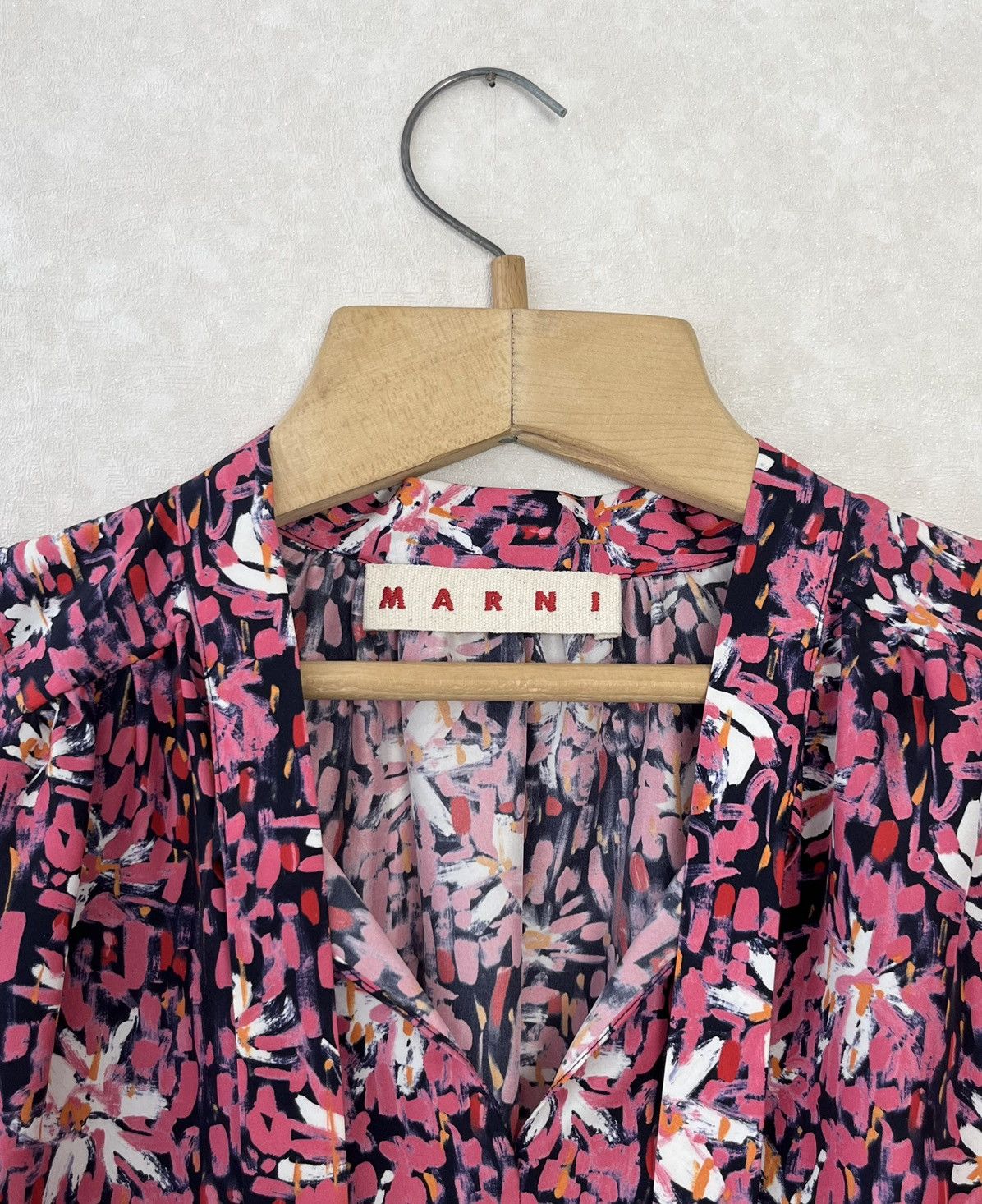 Marni Marni Floral Impressionist Silk Top Size XL / US 12-14 / IT 48-50 - 2 Thumbnail