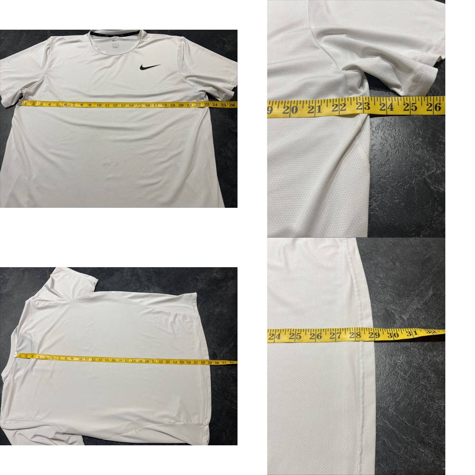 Nike Nike Dri-FIT Training Shirt XL Men White - Nike Dri-FIT Static T-Shirt Activewear Size XL White Men's Shirt Size US XL / EU 56 / 4 - 8 Thumbnail