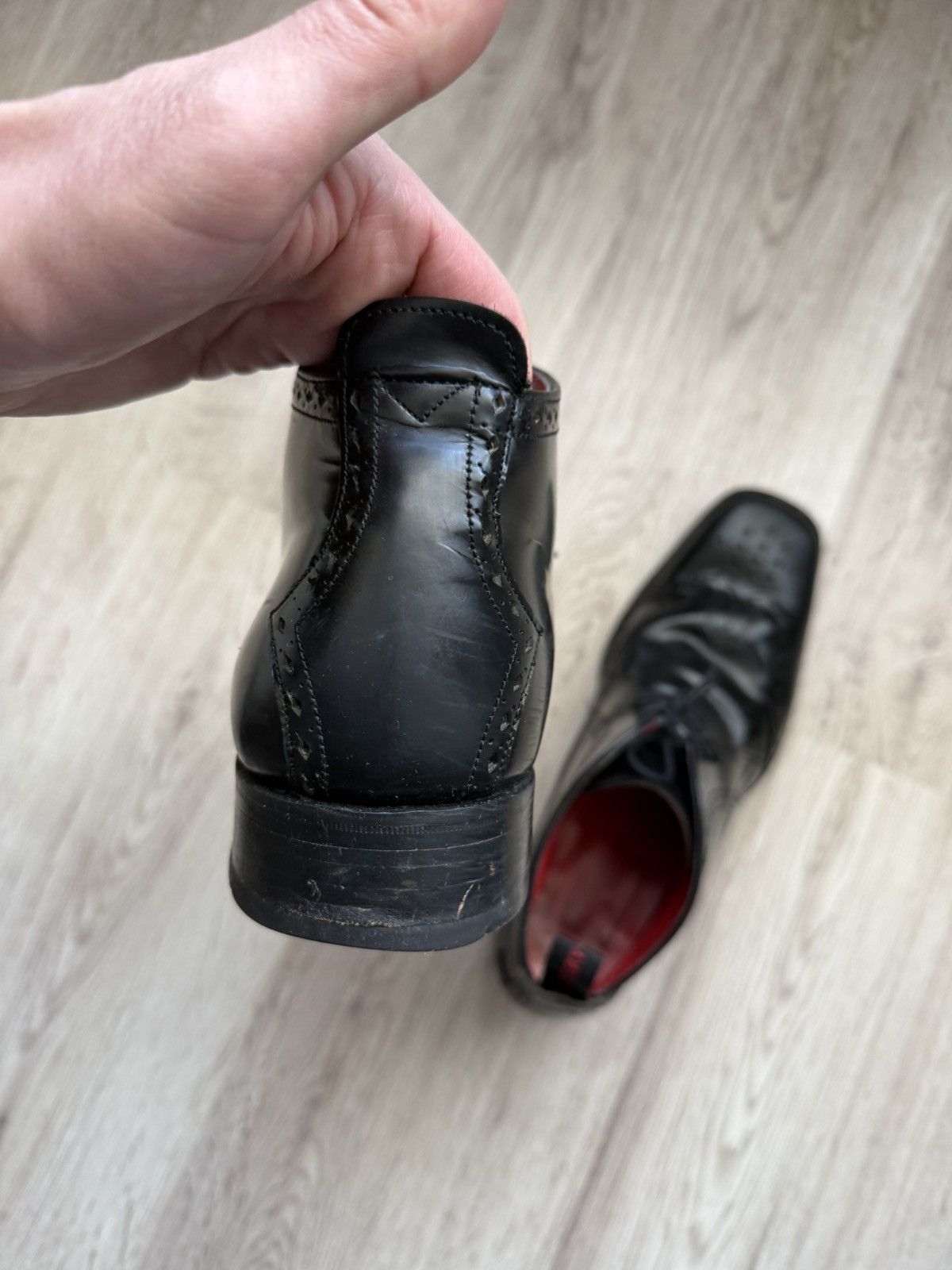 Jeffery West Jeffery West “Oldman” Black Leather Brogue Chukka Boots Size US 10 / EU 43 - 7 Thumbnail