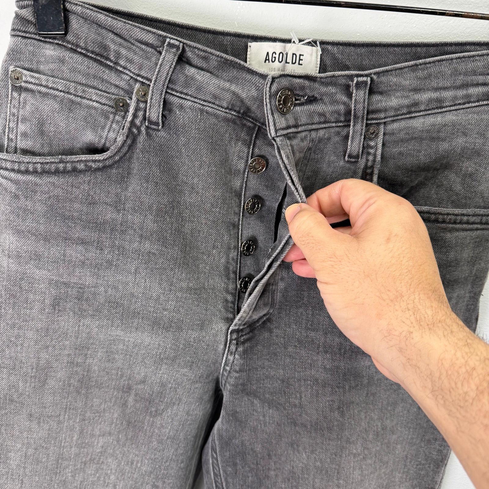 Agolde Agolde Women’s Jeans sz 26 High Rise Riley Crop #G584 Size 26" / US 2 / IT 38 - 3 Thumbnail