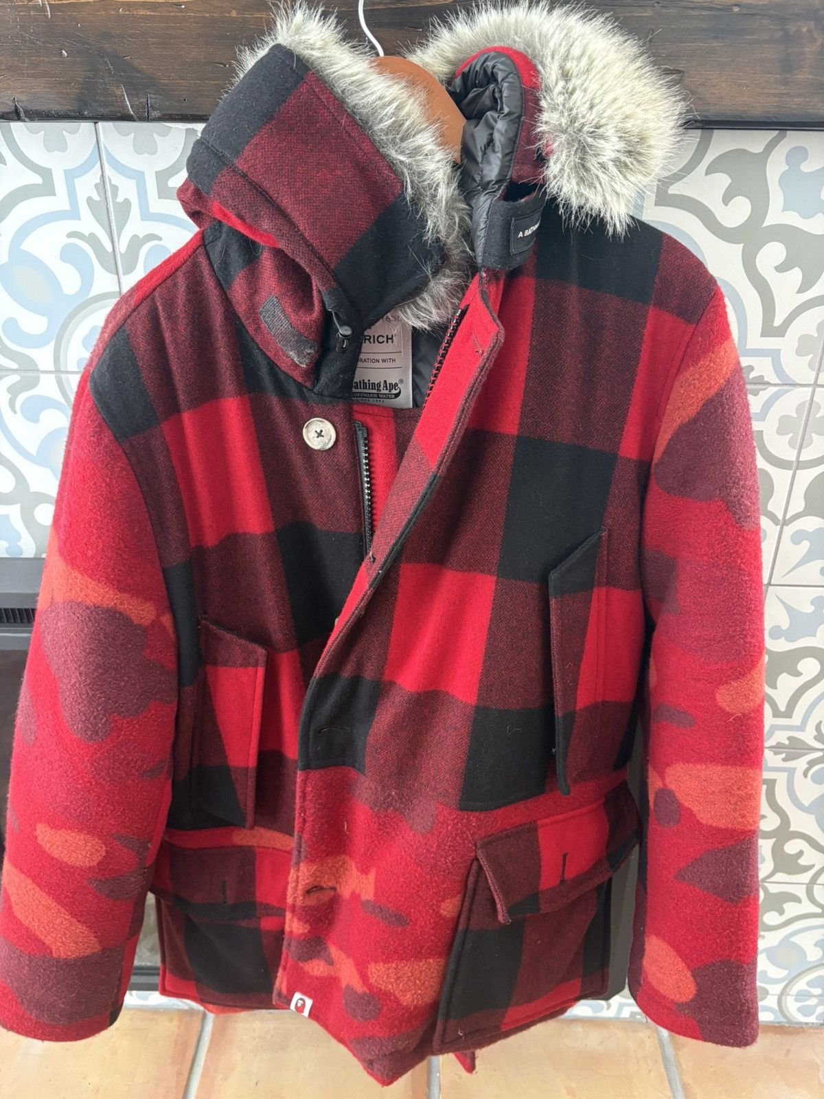Woolrich Woolen Mills A Bathing Ape x Woolrich Parka Size US L / EU 52-54 / 3 - 3 Thumbnail