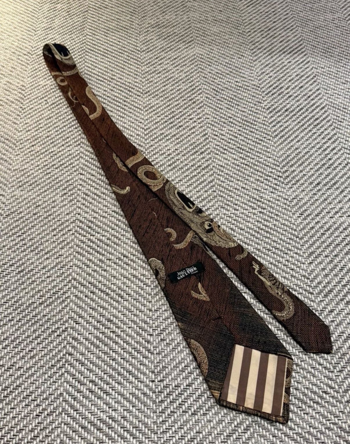 Jean Paul Gaultier Jean Paul Gaultier HOMME Stone Mask Tie K24 Size ONE SIZE - 5 Thumbnail