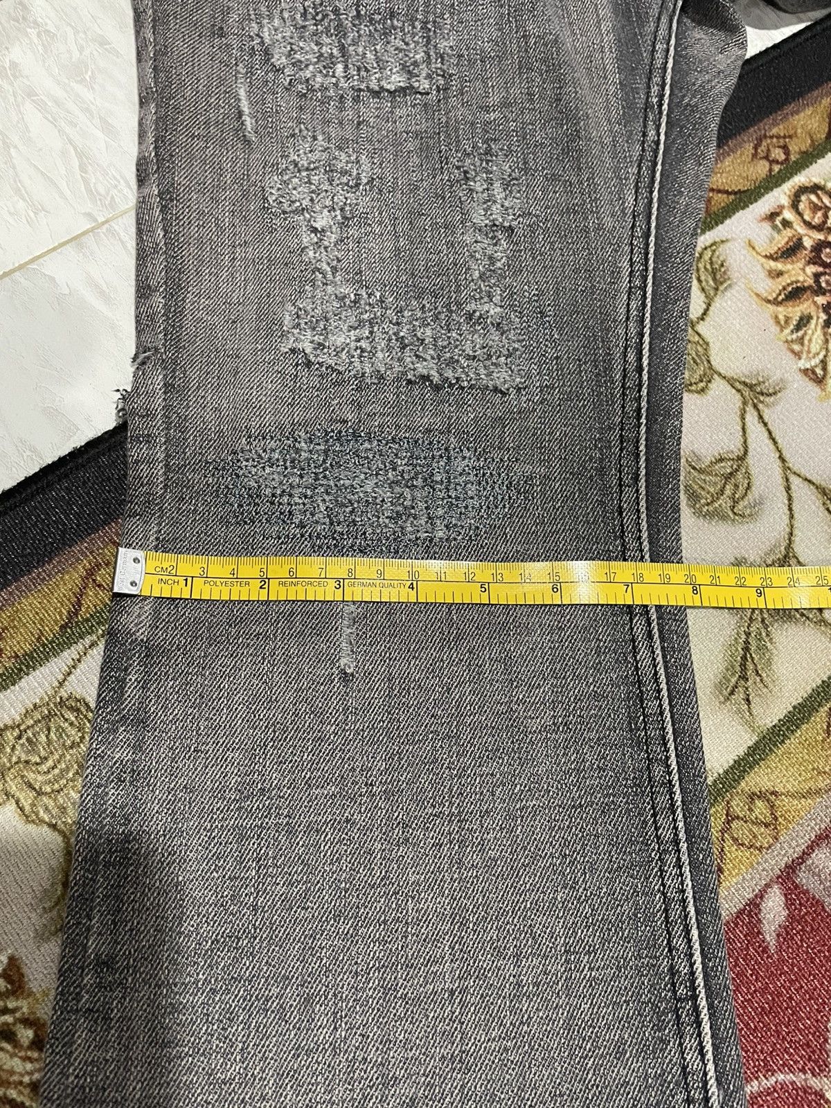 Japanese Brand Vintage Y2K Thrashed LGB Style Flare Denim Pants Size US 32 / EU 48 - 12 Thumbnail
