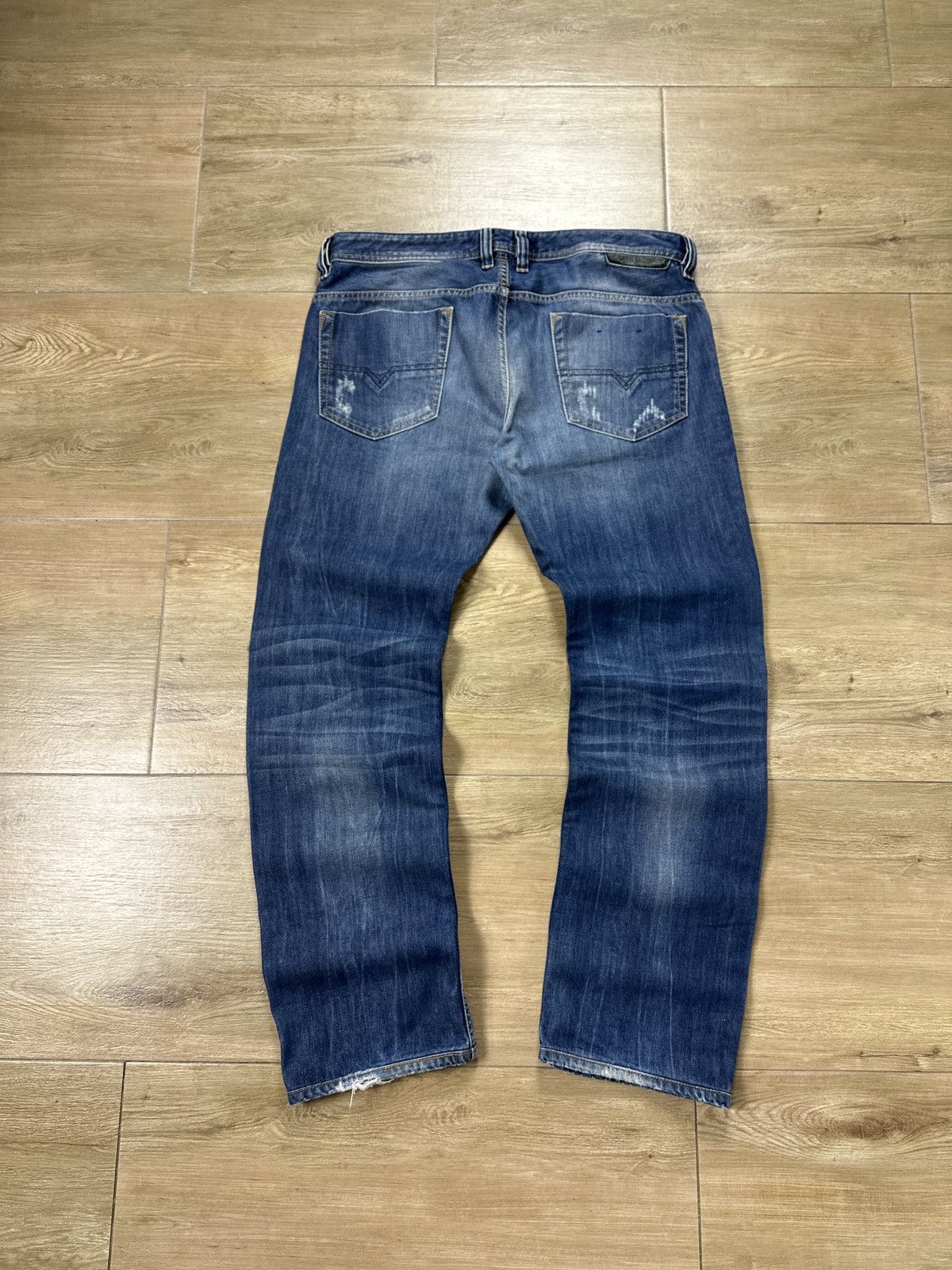 Diesel × Vintage Vintage Y2K Diesel Safado Distressed Denim Jeans Pants Size US 34 / EU 50 - 14 Thumbnail