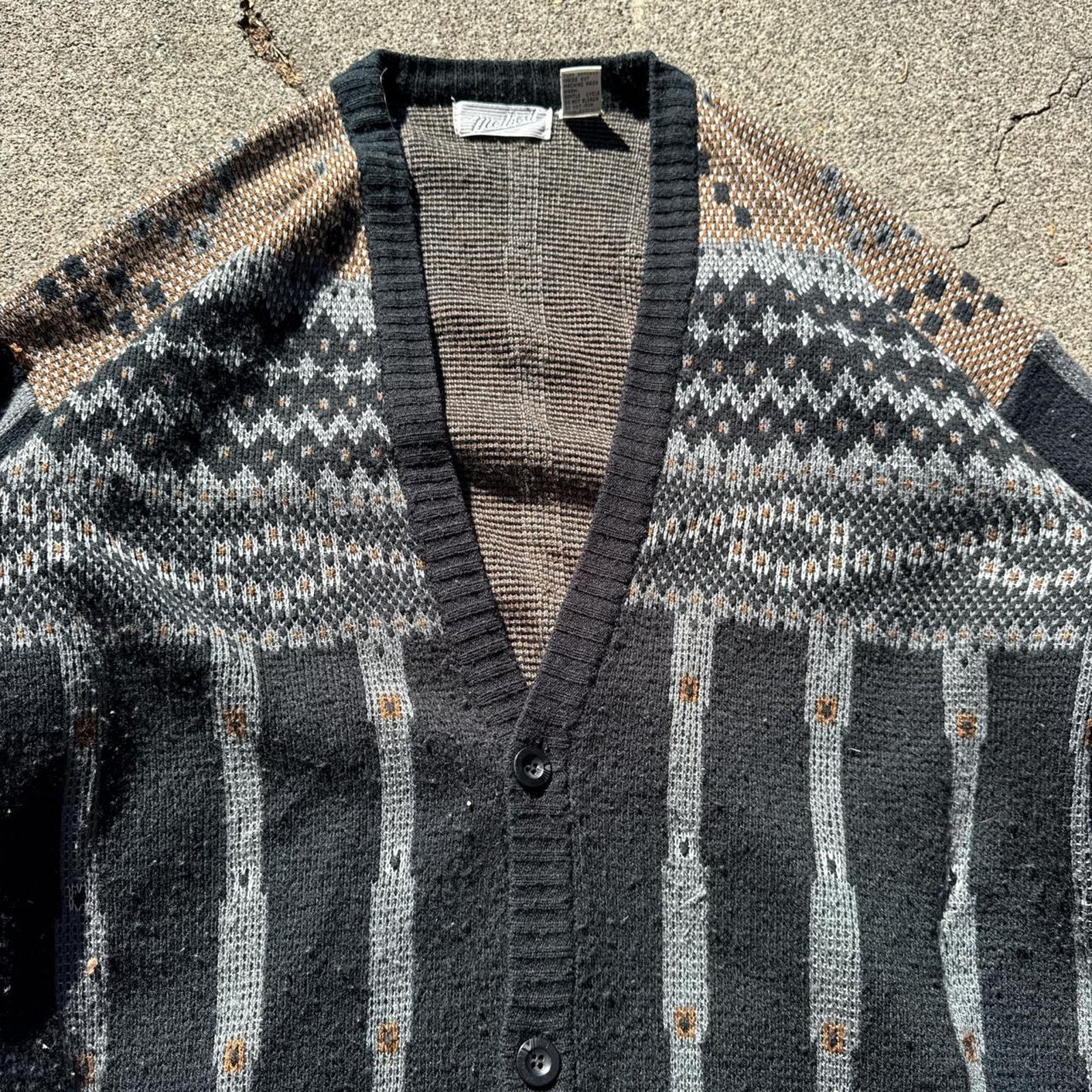 Method Vintage Method Knit Cardigan Abstract Design – Size XL Size XL / US 12-14 / IT 48-50 - 3 Thumbnail
