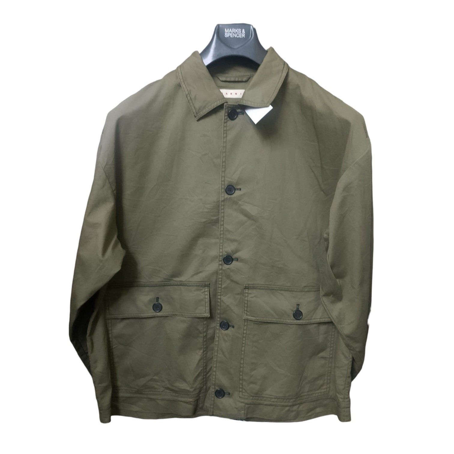Marni × Uniqlo Uniqlo x Marni Multi-pocket Olive Green Shirt