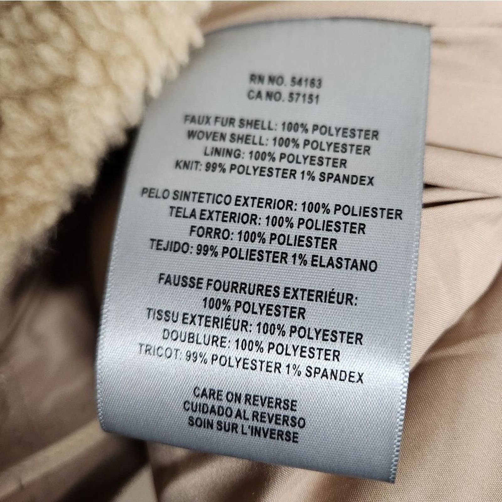Levi's Levi’s Tan Brown Teddy Zip Front Puffer Jacket Coat Size XXL Size XXL / US 16-18 / IT 52-54 - 6 Thumbnail