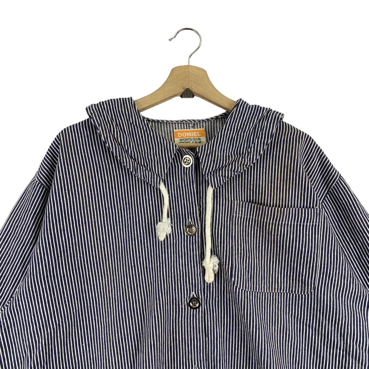 Japanese Brand DOMIEL SPORTS CLUB Japanese Brand Hickory Light Coat Jacket Size 3XL / US 20-22 - 2 Thumbnail