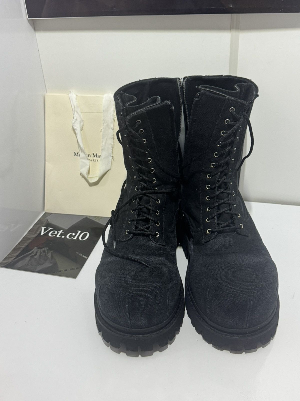 Balenciaga ⛔️Balenciaga canvas stomper boots 42 Size US 9 / EU 42 - 2 Thumbnail