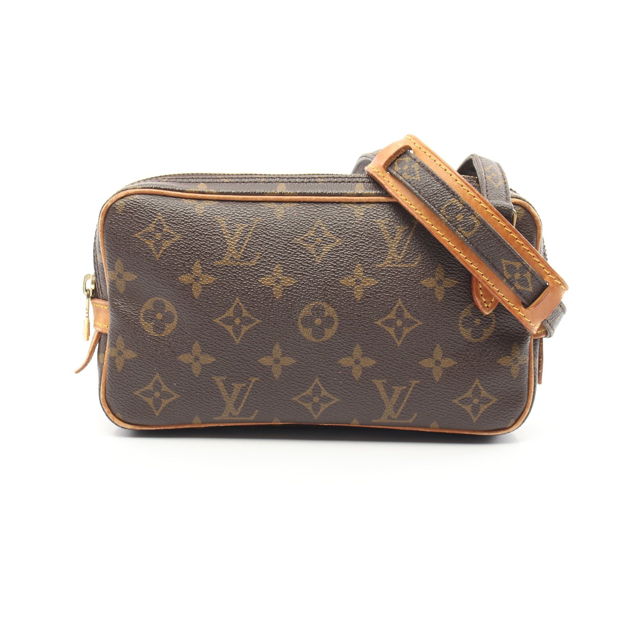 Louis Vuitton Louis Vuitton Marly Monogram Shoulder Bag Leather Brown Size ONE SIZE - 1 Thumbnail