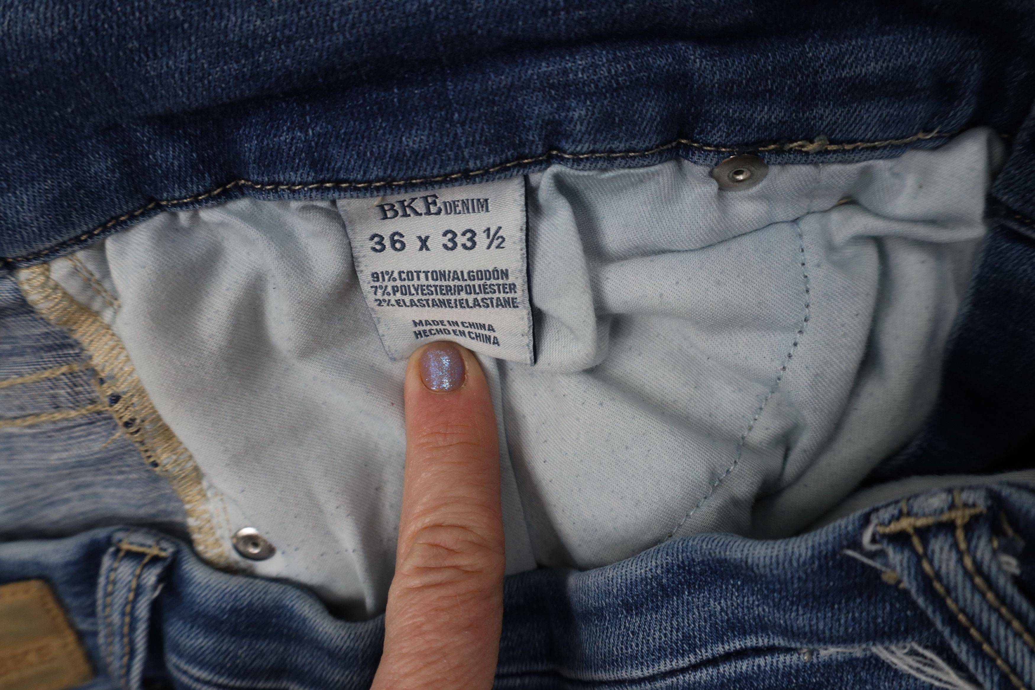 Vintage Buckle BKE Parker Stretch High Rise Bootcut Jeans Blue Size 36" / US 14 / IT 50 - 9 Thumbnail