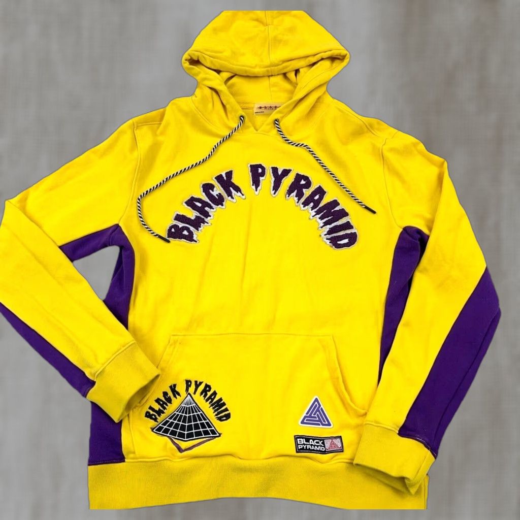 Black Pyramid Black Pyramid Hoodie Men Large Yellow Purple Sweatshirt Sweater Spell Out Size US M / EU 48-50 / 2 - 1 Thumbnail