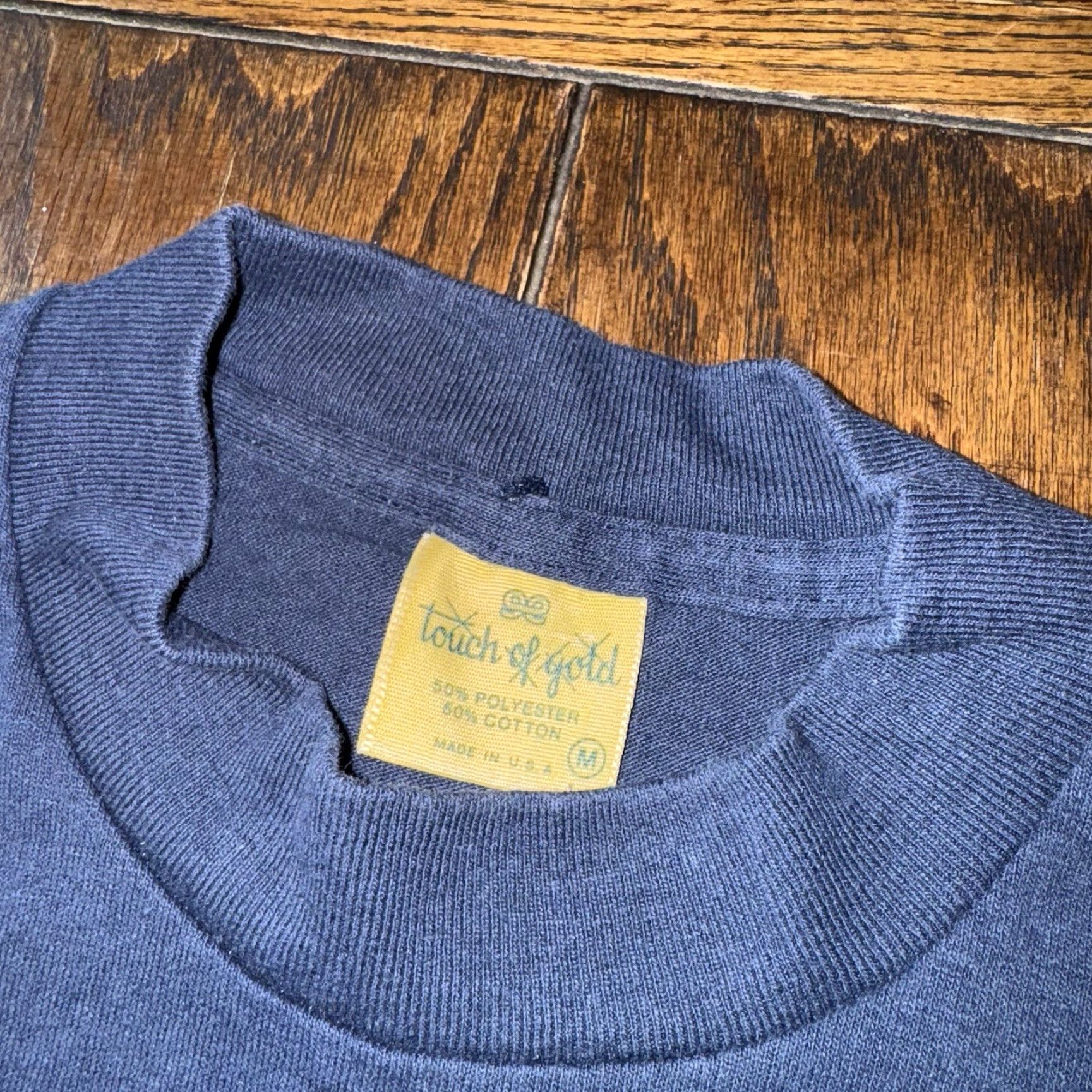 Vintage VINTAGE Touch Of Gold Marlboro Unlimited Florida 80s T Shirt Men M Blue Short Sleeve Cotton Crew Neck Logo Size US M / EU 48-50 / 2 - 6 Thumbnail