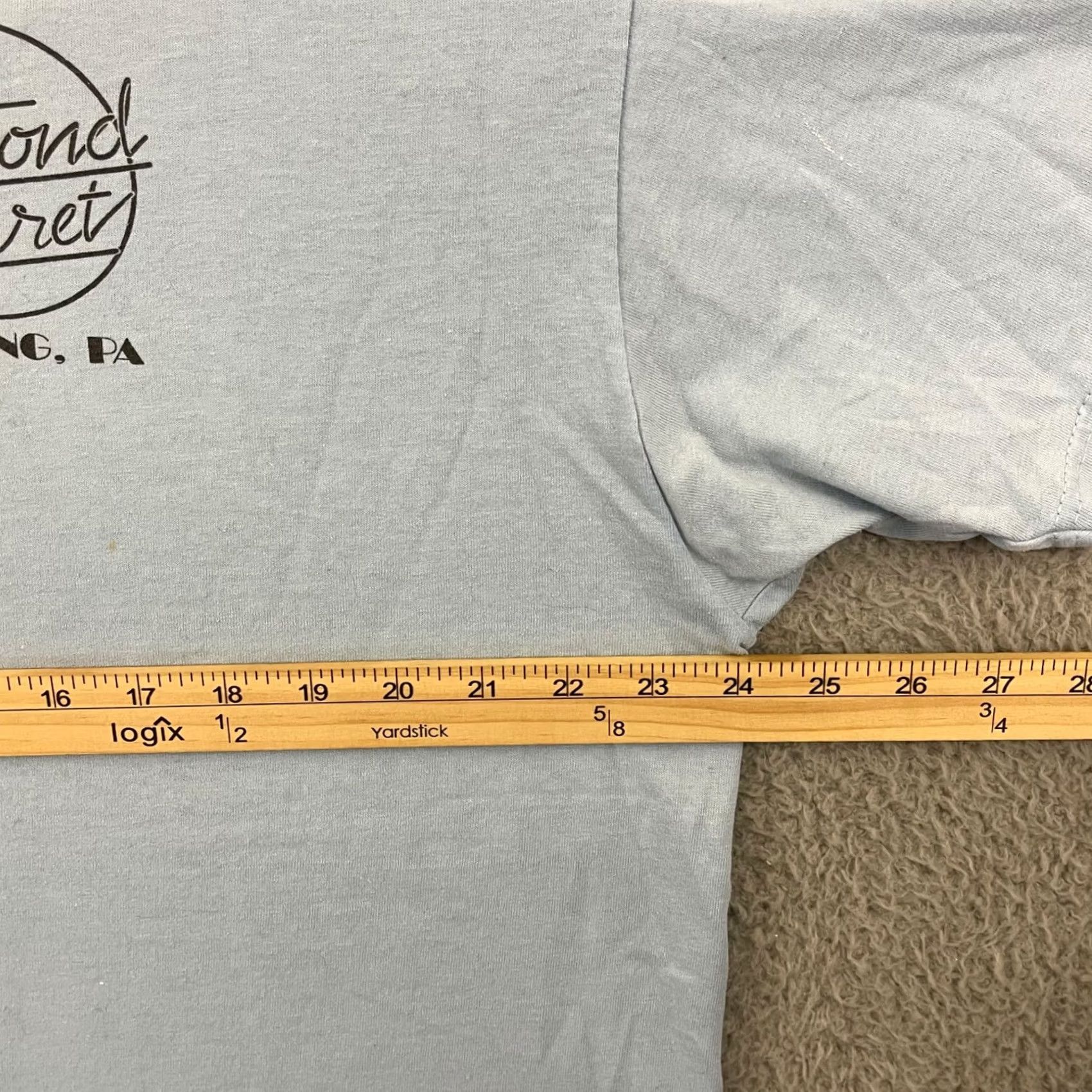 Hanes VINTAGE Hanes Shirt Adult XL Blue Logo 90s Adventure Time Angel Graphic Print Short Sleeve Size US XL / EU 56 / 4 - 7 Thumbnail