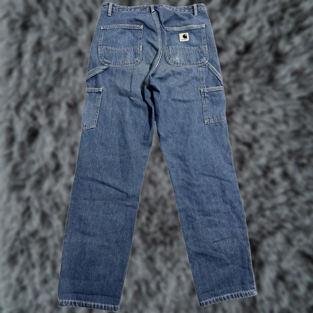 Carhartt Carhartt WIP Work in Progress Carpenter Jeans Womens 30X28 Relaxed Straight RW Size 30" / US 8 / IT 44 - 1 Thumbnail