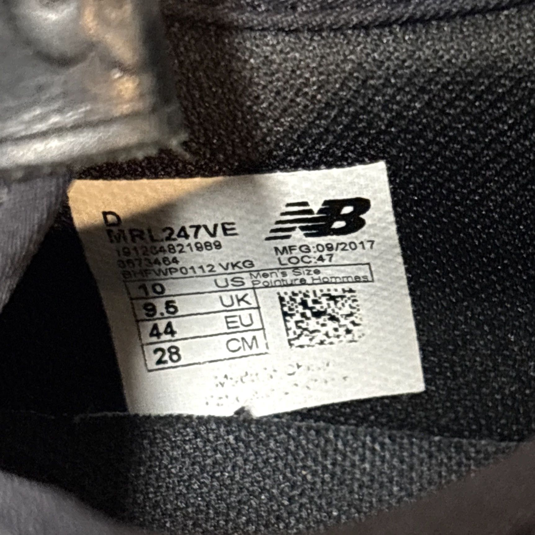 New Balance New Balance 247 Sneaker Men’s 10 D Black MRL247VE Size US 10 / EU 43 - 4 Thumbnail
