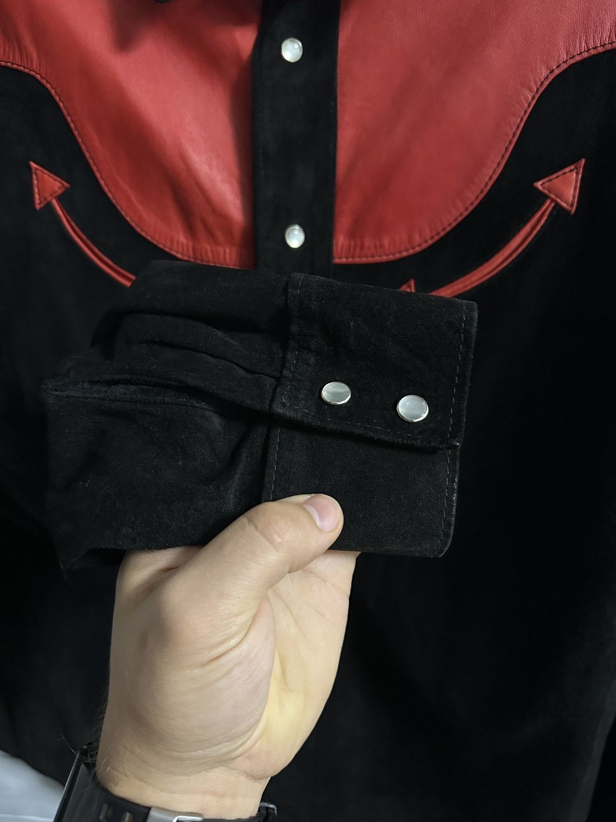 Other Oshwahkon 500 Broadway NYC Vintage Leather Western Jacket 70 Size US L / EU 52-54 / 3 - 5 Thumbnail