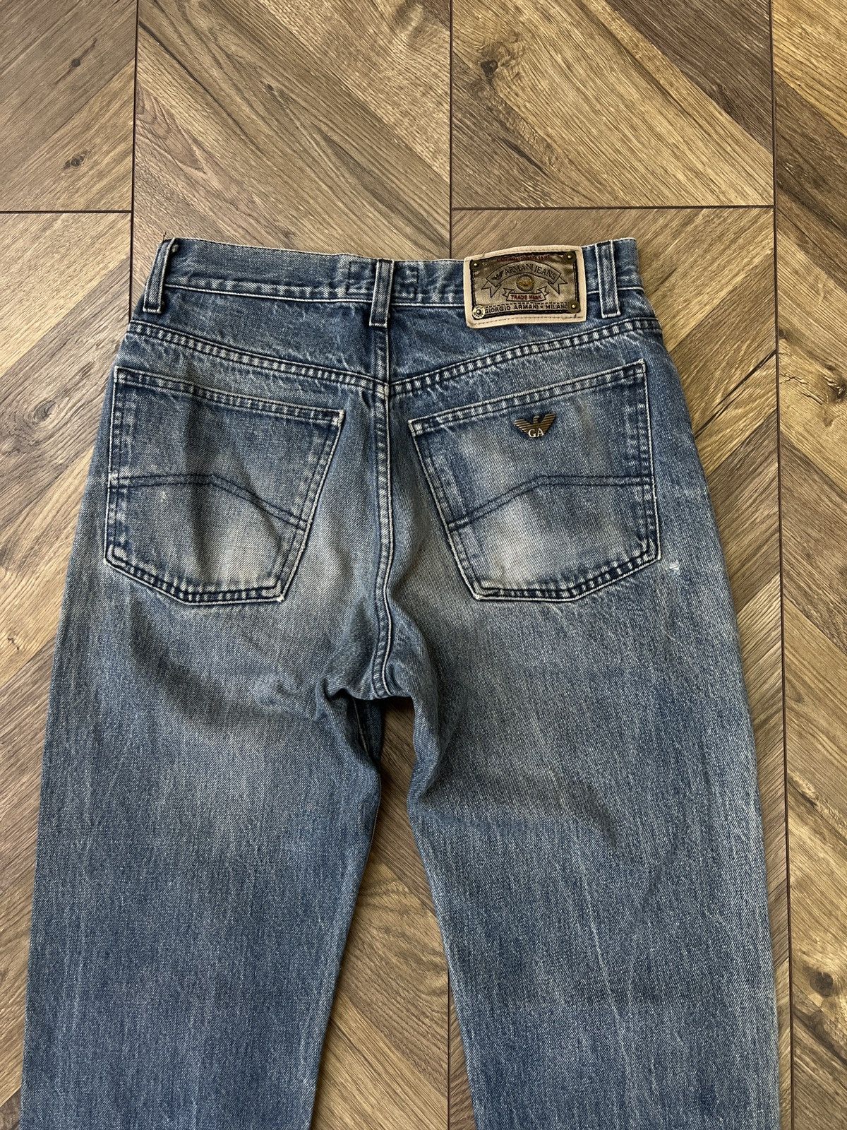 Armani × Emporio Armani × Vintage Vintage Armani Denim Blue Streetwear Jeans Size US 30 / EU 46 - 16 Thumbnail