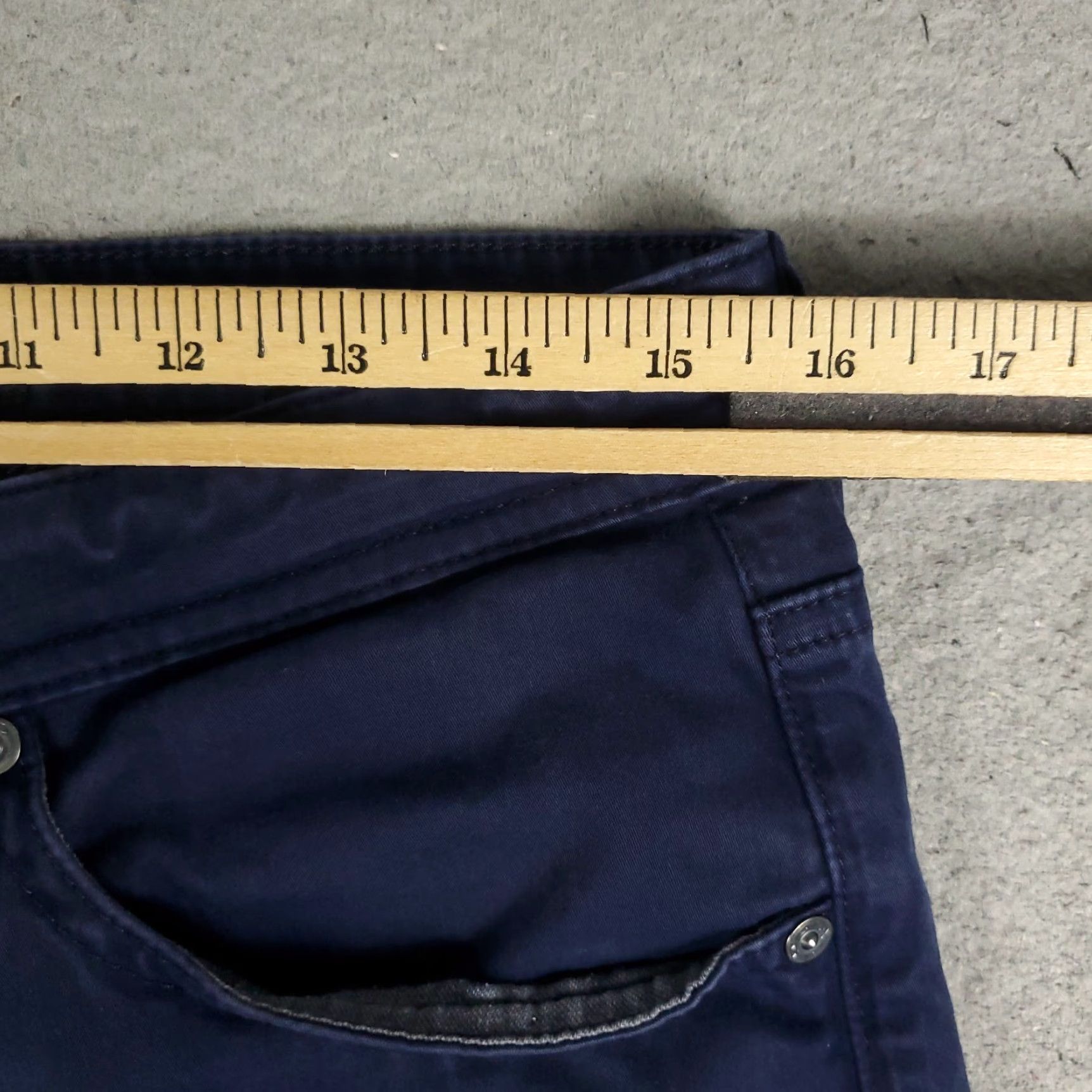 Vintage VINTAGE AG Adriano Goldschmied Men's Jeans 31x28 Blue Straight Leg Cotton Regular Fit American Classic Size US 31 - 3 Thumbnail
